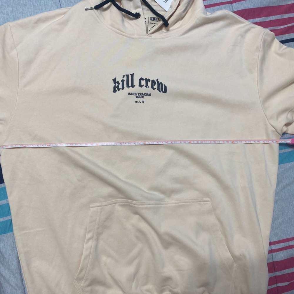 Kill crew cream hoodie